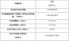 嘉楠科技公布2025年5月比特币产量及挖矿业务进展